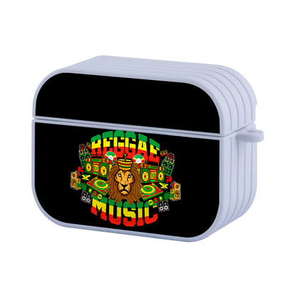 Reggae Rasta Jamaica Lion Hard Plastic Case Cover For Apple Airpods Pro