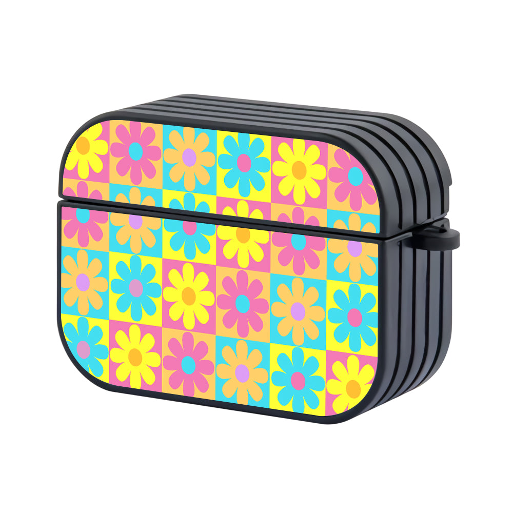 Retro Flower Checkerboard Apple AirPods Pro 3 Case - Altracase