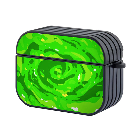 Rick And Morty Swirling Portal Apple Airpods Pro 2 Case-Airpods Pro 2 Case-Altracase
