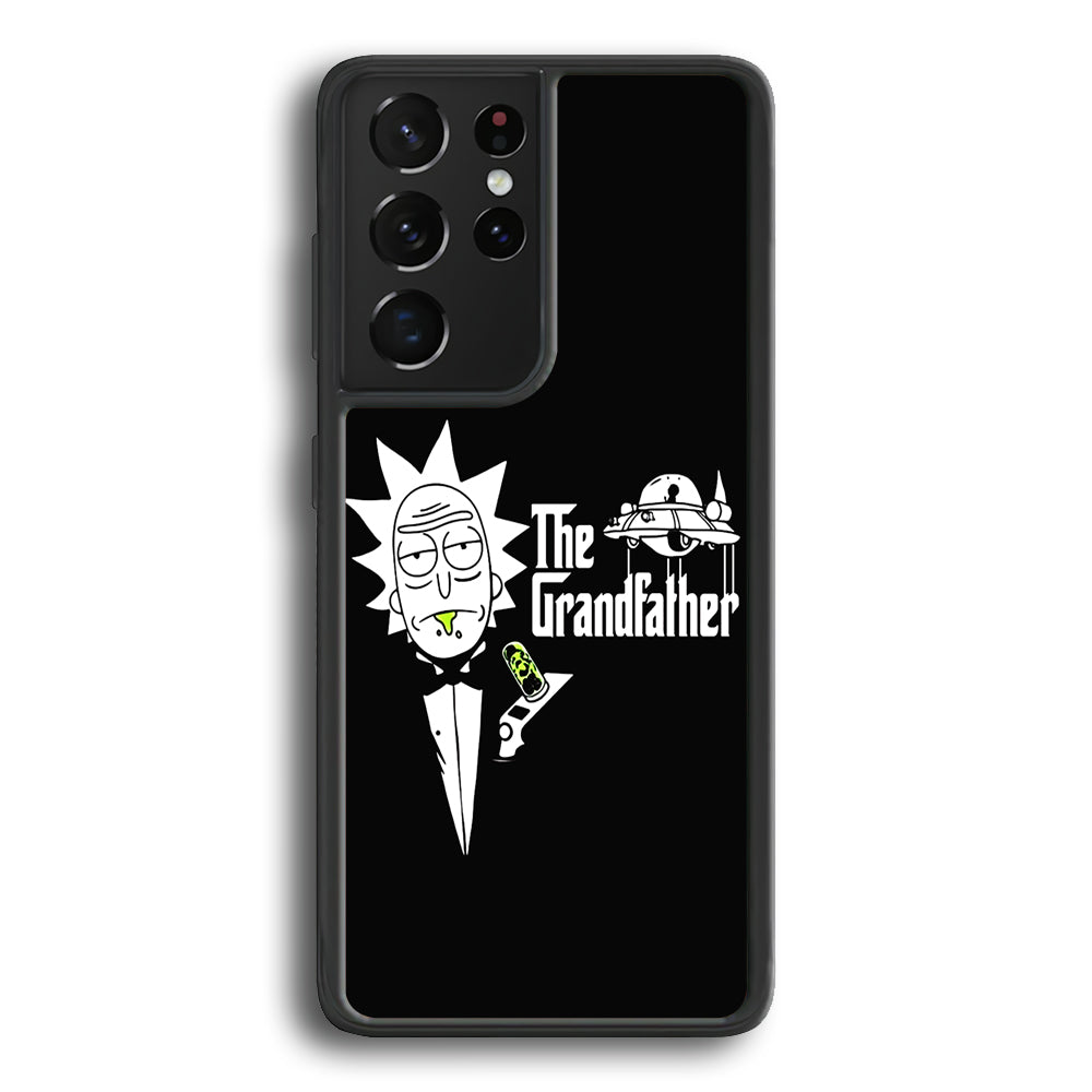 Rick The Grand Father Samsung Galaxy S21 Ultra Case-Phone Case-Rubber Black (2D Case)-Altracase