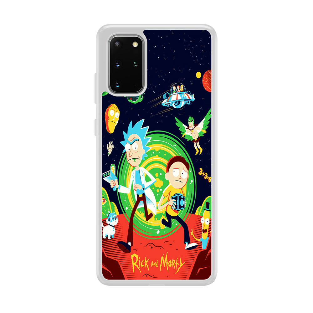 Rick and Morty Cartoon Poster Samsung Galaxy S20 Plus Case