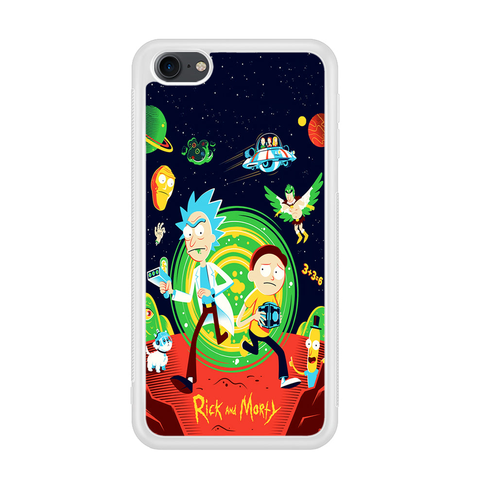 Rick and Morty Cartoon Poster iPod Touch 6 Case