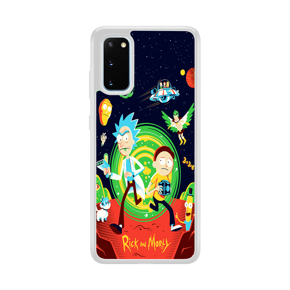 Rick and Morty Cartoon Poster Samsung Galaxy S20 Case