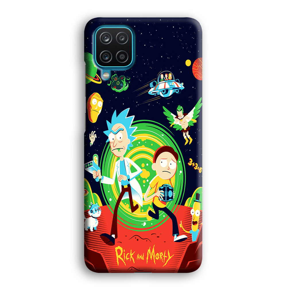 Rick and Morty Cartoon Poster Samsung Galaxy A12 Case