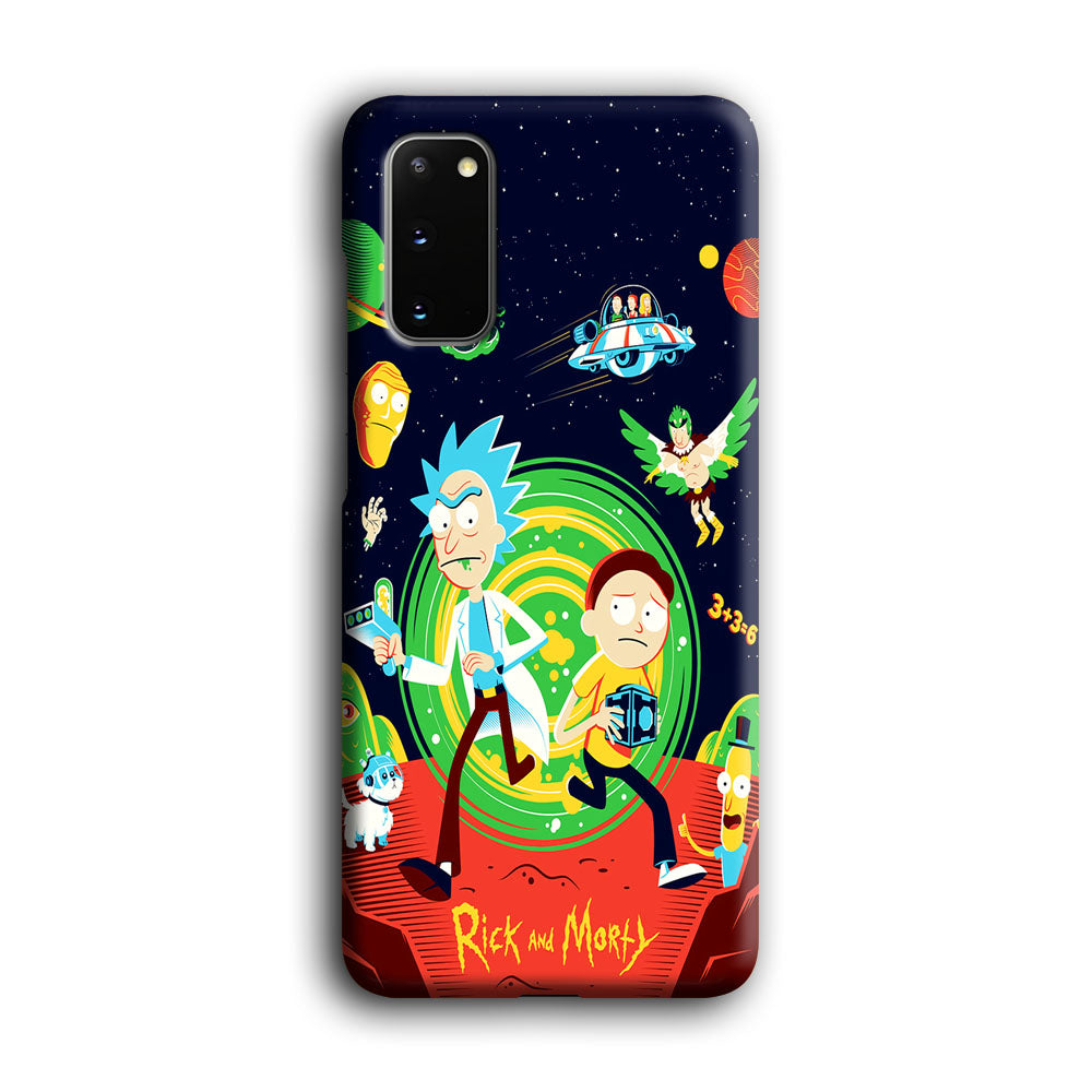 Rick and Morty Cartoon Poster Samsung Galaxy S20 Case