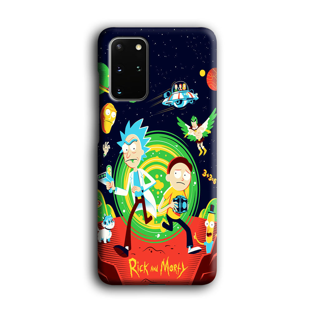 Rick and Morty Cartoon Poster Samsung Galaxy S20 Plus Case