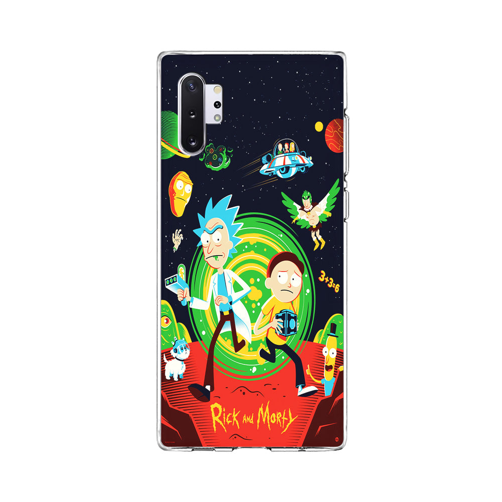 Rick and Morty Cartoon Poster Samsung Galaxy Note 10 Plus Case