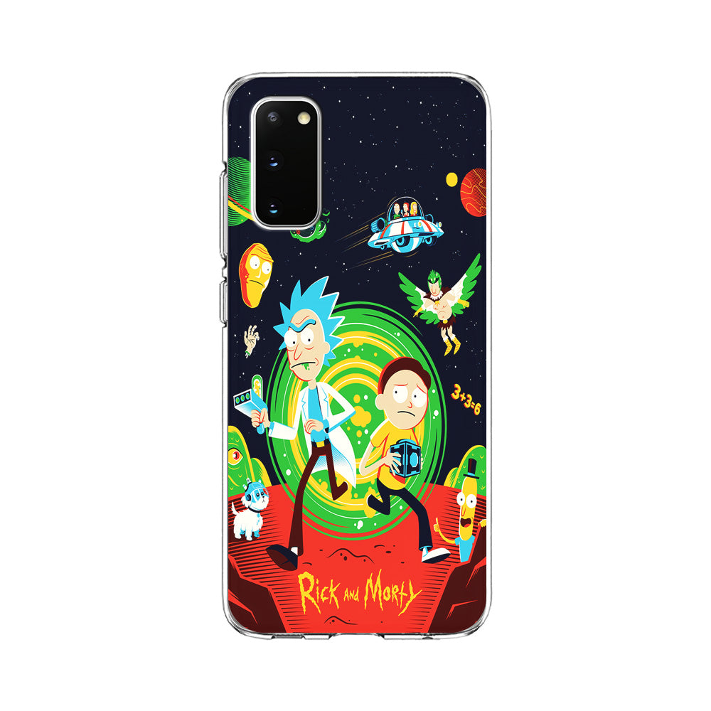 Rick and Morty Cartoon Poster Samsung Galaxy S20 Case