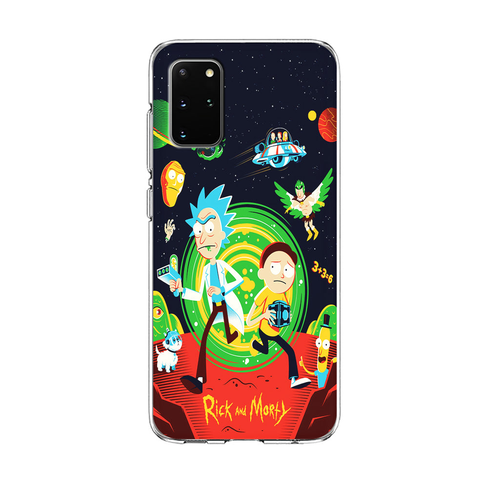 Rick and Morty Cartoon Poster Samsung Galaxy S20 Plus Case