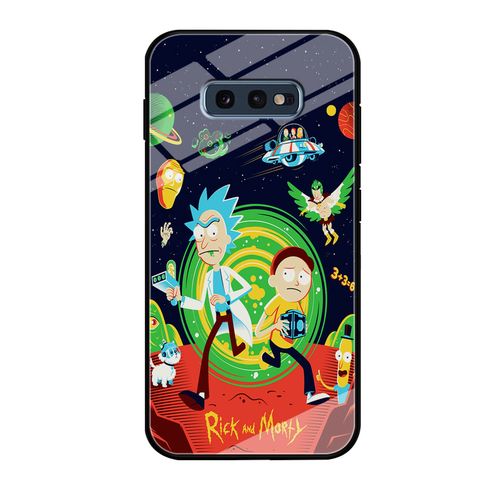 Rick and Morty Cartoon Poster Samsung Galaxy S10E Case