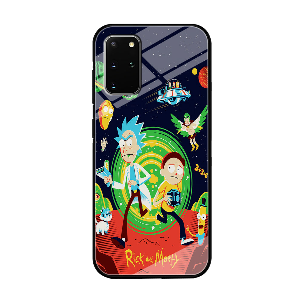 Rick and Morty Cartoon Poster Samsung Galaxy S20 Plus Case