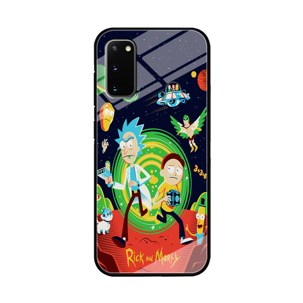 Rick and Morty Cartoon Poster Samsung Galaxy S20 Case