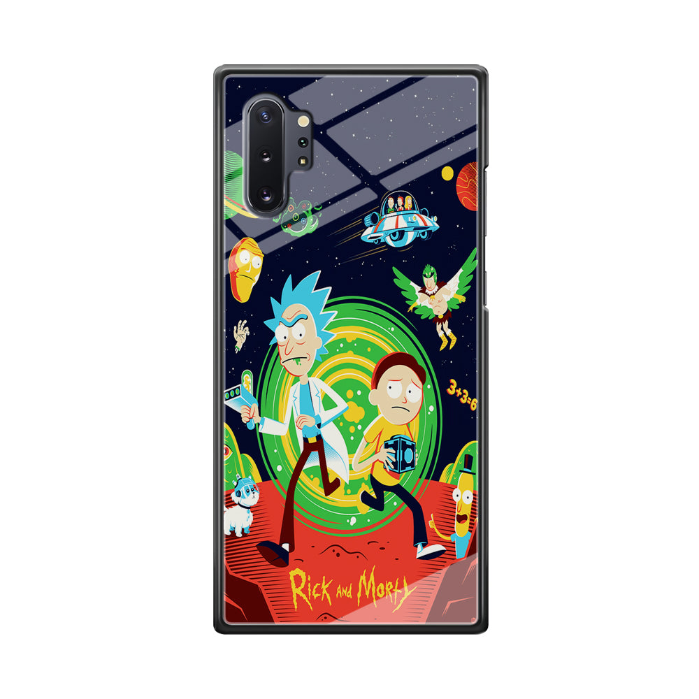 Rick and Morty Cartoon Poster Samsung Galaxy Note 10 Plus Case