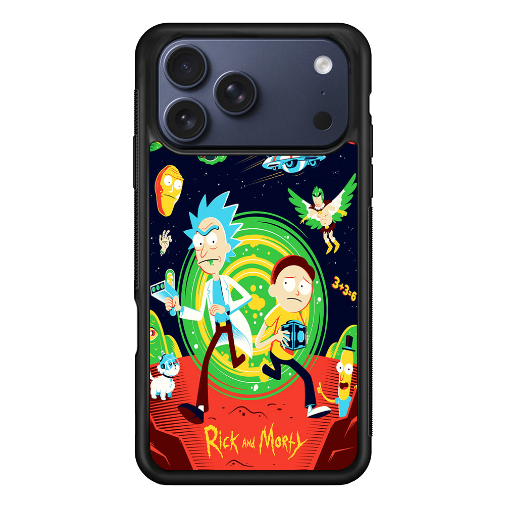 Rick and Morty Cartoon Poster iPhone 17 Pro Case - Altracase