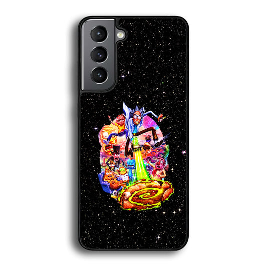 Rick and Morty Galaxy Starlight Samsung Galaxy A15 Case-Phone Case-Tempered Glass Case-Altracase