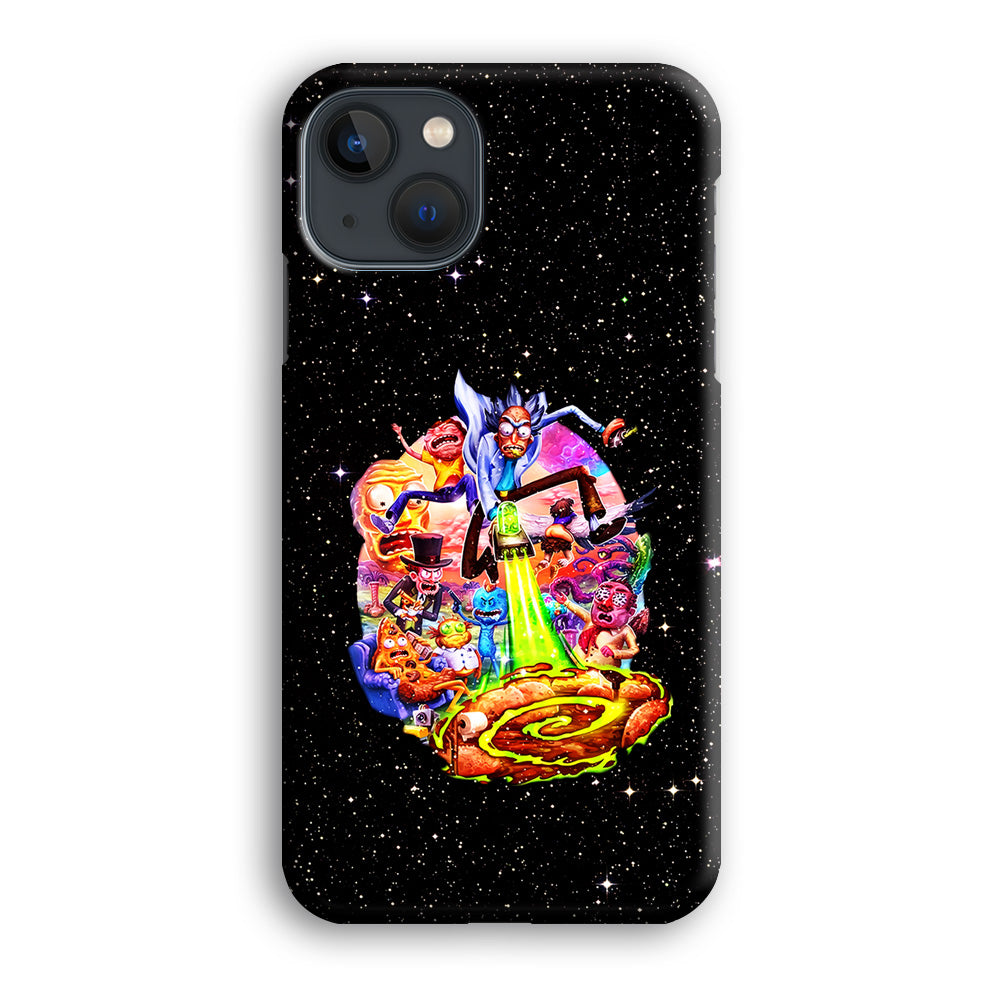 Rick and Morty Galaxy Starlight iPhone 13 Mini Case-Phone Case-3D Case-Altracase