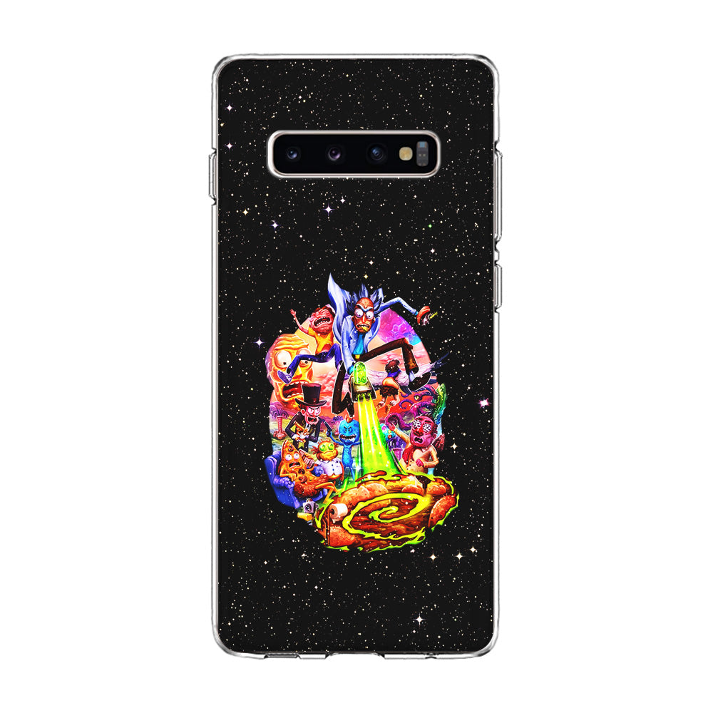 Rick and Morty Galaxy Starlight Samsung Galaxy S10 Case