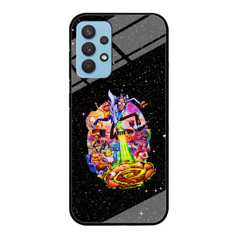 Rick and Morty Galaxy Starlight Samsung Galaxy A32 Case