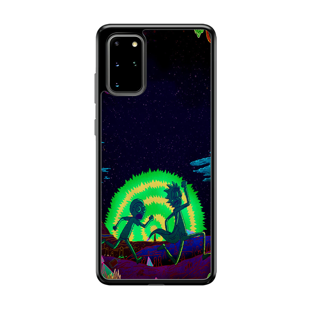 Rick and Morty Green Portal Samsung Galaxy S20 Plus Case