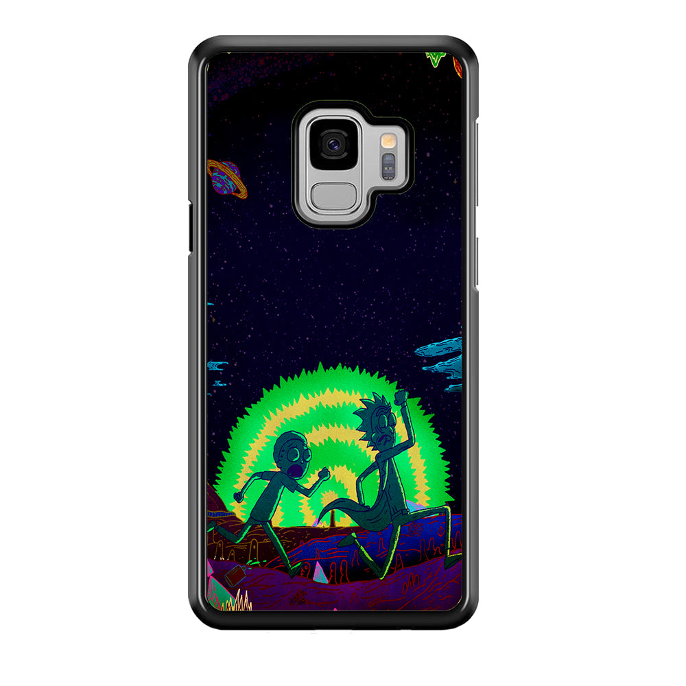 Rick and Morty Green Portal Samsung Galaxy S9 Case