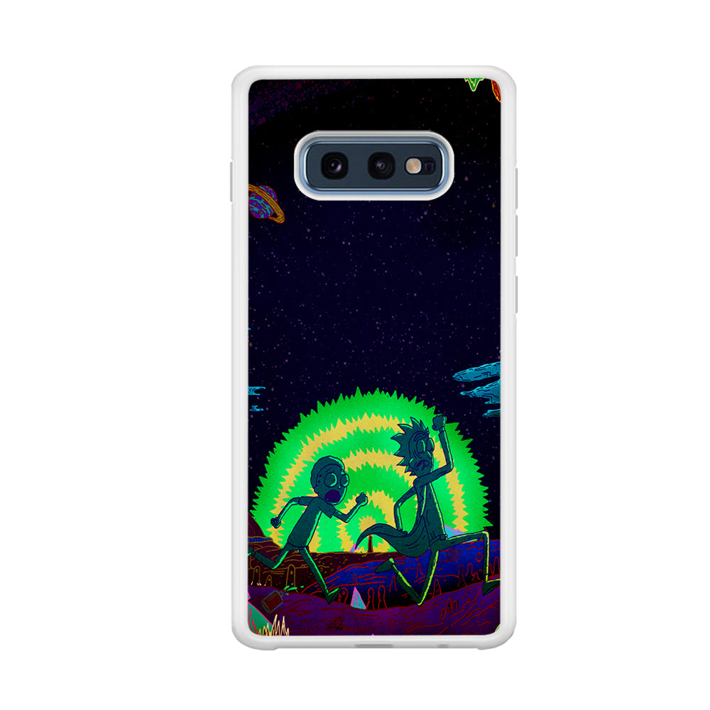 Rick and Morty Green Portal Samsung Galaxy S10E Case