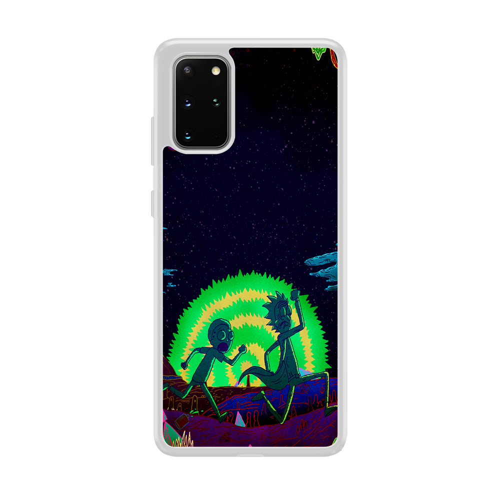 Rick and Morty Green Portal Samsung Galaxy S20 Plus Case