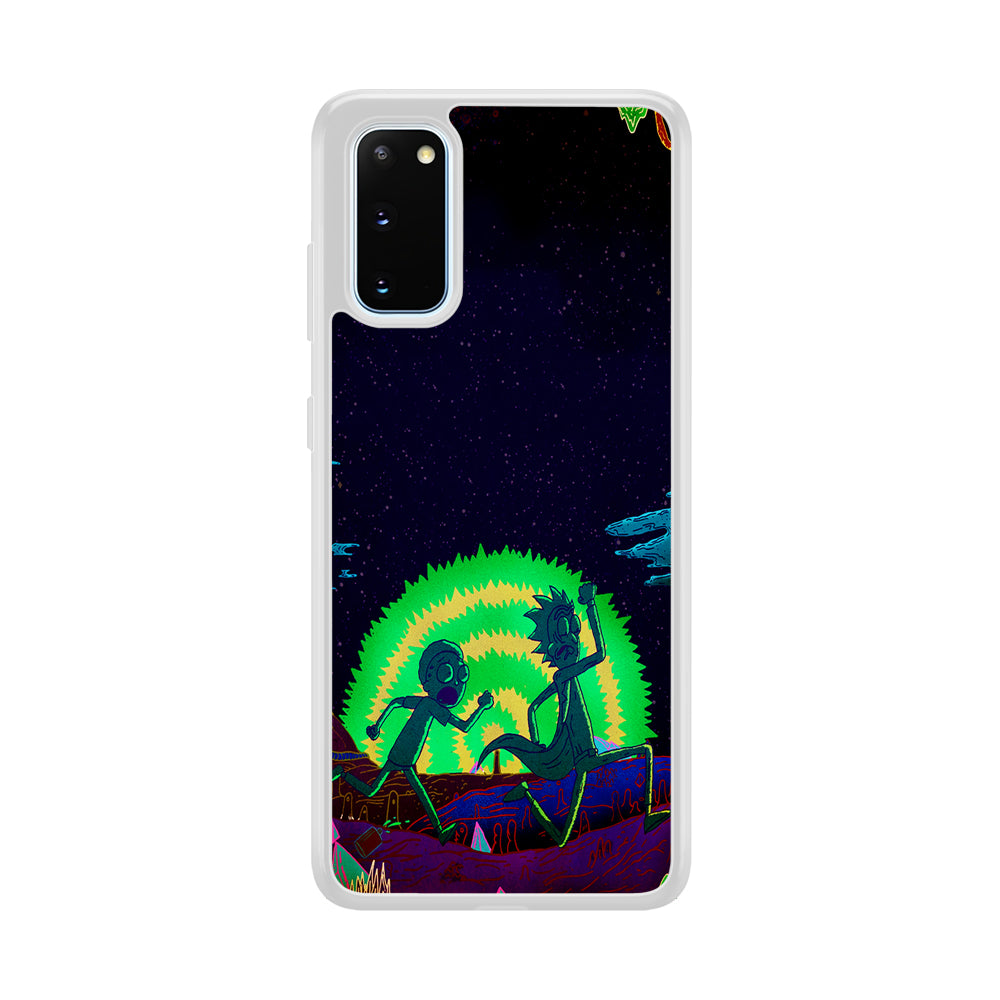 Rick and Morty Green Portal Samsung Galaxy S20 Case