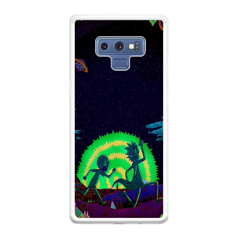 Rick and Morty Green Portal Samsung Galaxy Note 9 Case