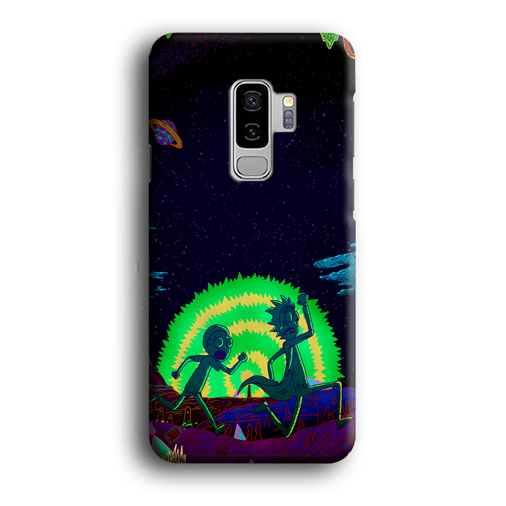 Rick and Morty Green Portal Samsung Galaxy S9 Plus Case