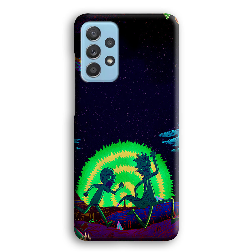 Rick and Morty Green Portal Samsung Galaxy A52 Case