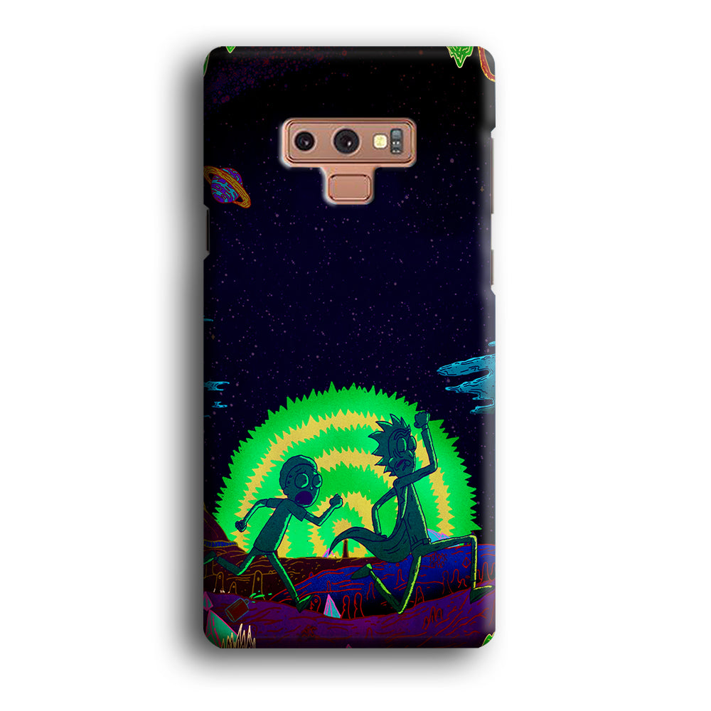 Rick and Morty Green Portal Samsung Galaxy Note 9 Case