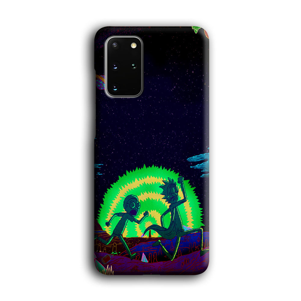 Rick and Morty Green Portal Samsung Galaxy S20 Plus Case