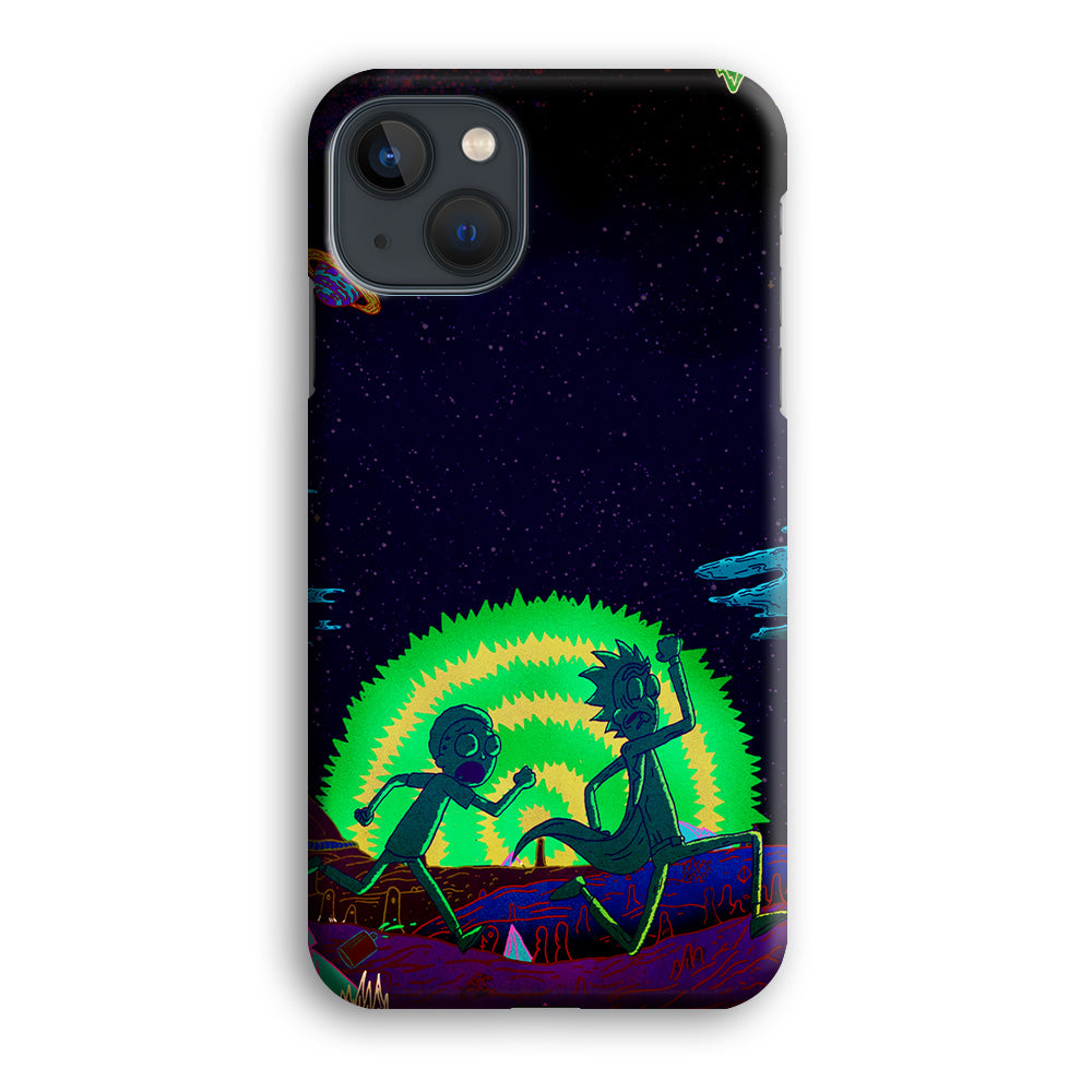 Rick and Morty Green Portal iPhone 13 Mini Case