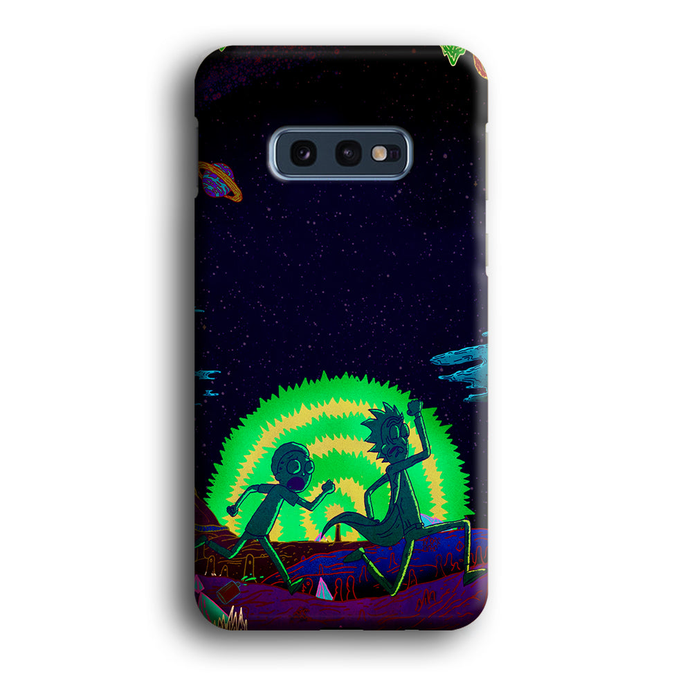 Rick and Morty Green Portal Samsung Galaxy S10E Case