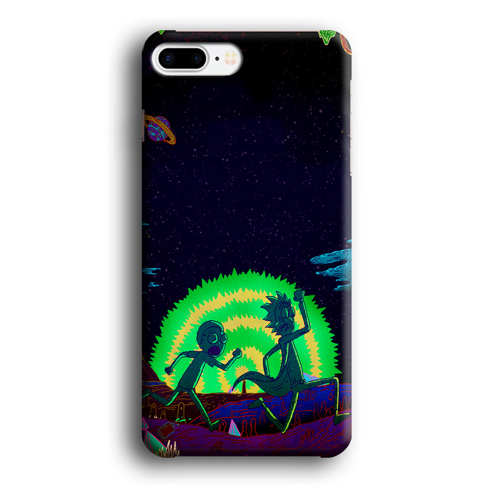 Rick and Morty Green Portal iPhone 8 Plus Case