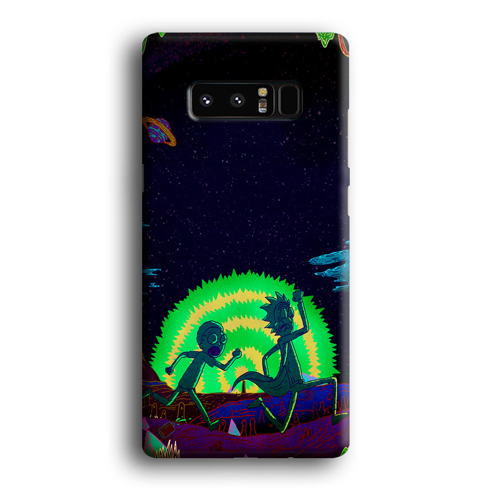 Rick and Morty Green Portal  Samsung Galaxy Note 8 Case