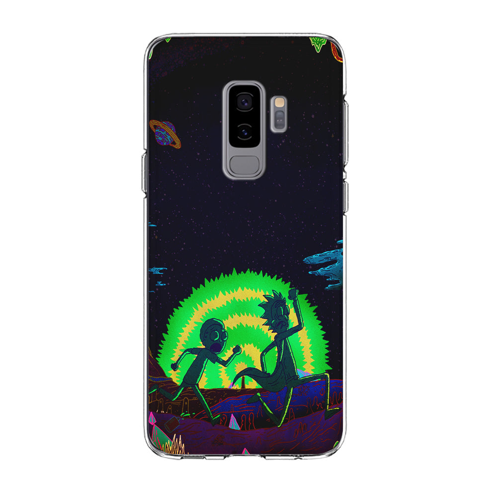Rick and Morty Green Portal Samsung Galaxy S9 Plus Case