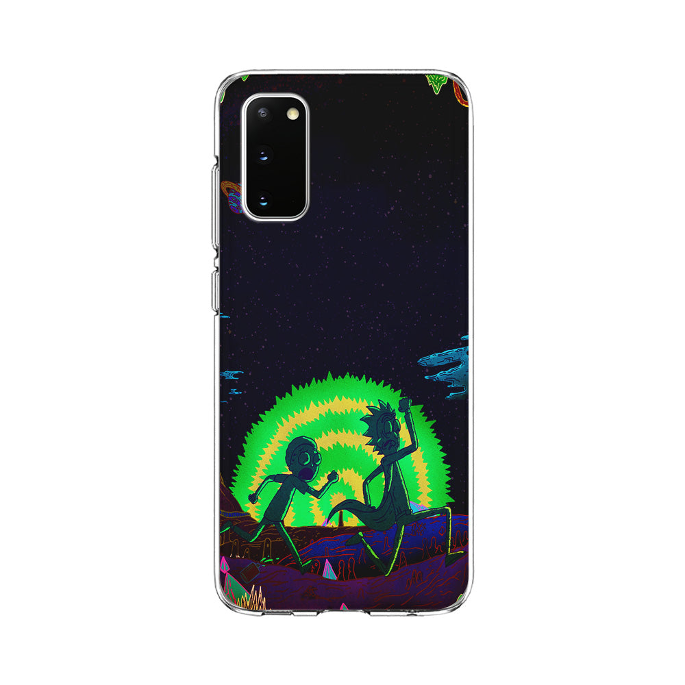 Rick and Morty Green Portal Samsung Galaxy S20 Case