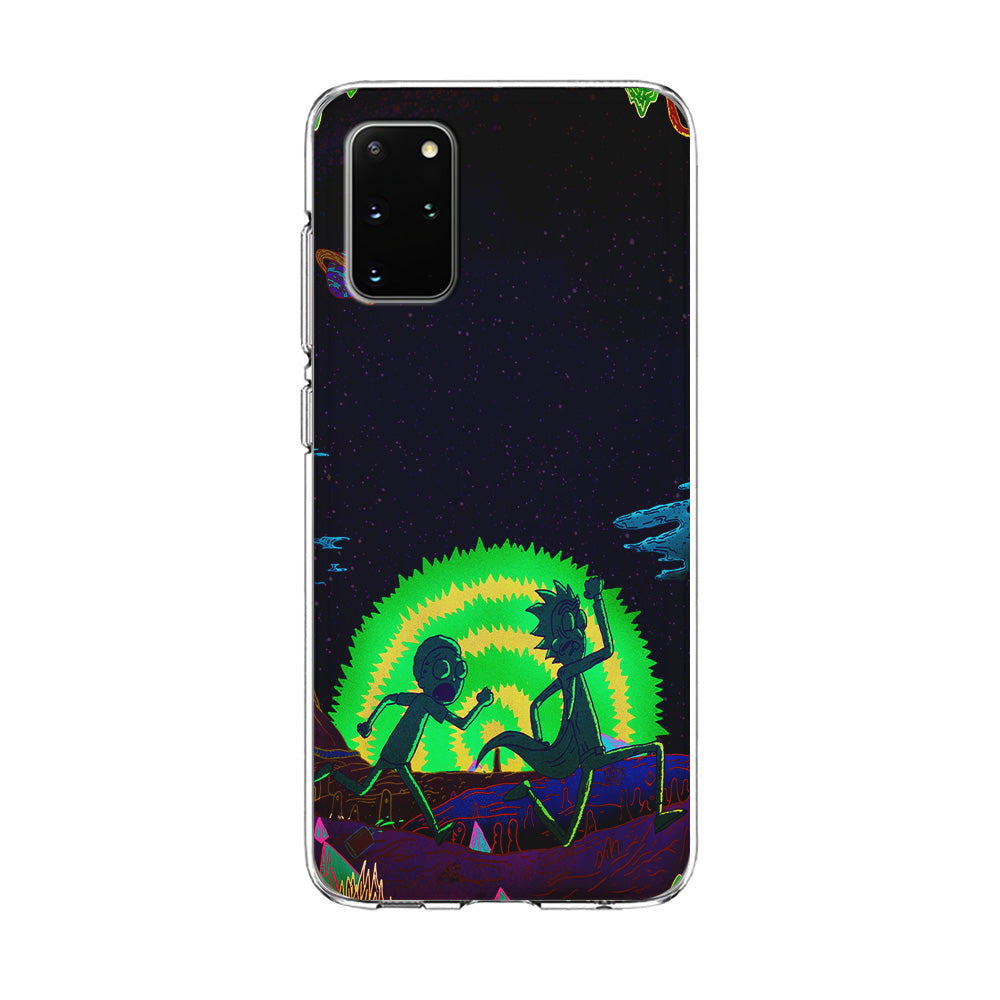 Rick and Morty Green Portal Samsung Galaxy S20 Plus Case