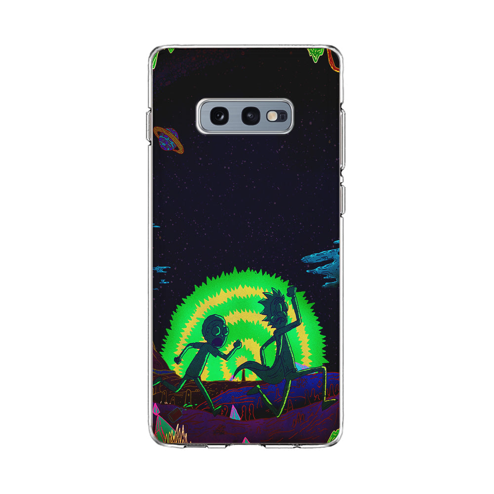 Rick and Morty Green Portal Samsung Galaxy S10E Case