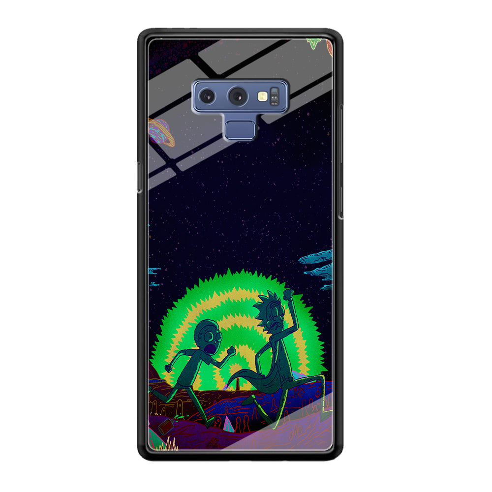 Rick and Morty Green Portal Samsung Galaxy Note 9 Case