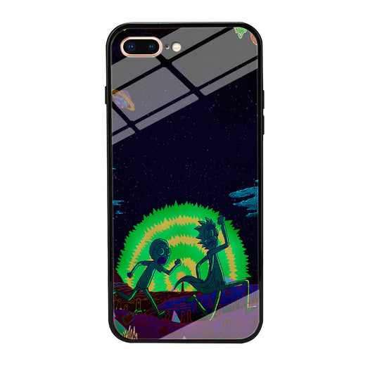 Rick and Morty Green Portal iPhone 8 Plus Case