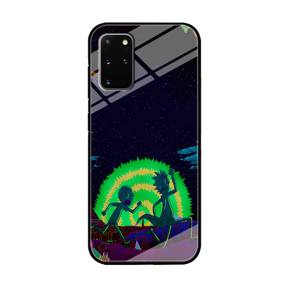 Rick and Morty Green Portal Samsung Galaxy S20 Plus Case