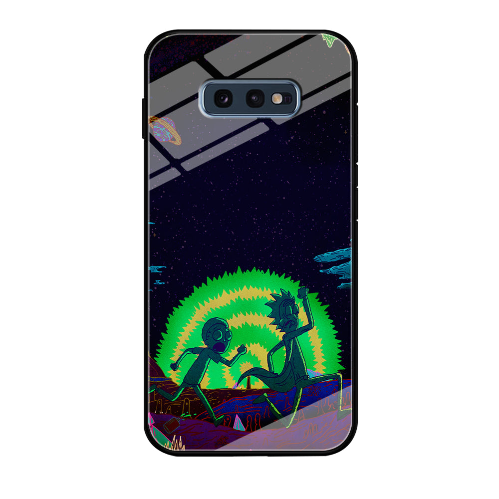 Rick and Morty Green Portal Samsung Galaxy S10E Case