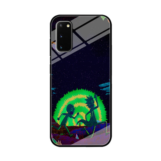 Rick and Morty Green Portal Samsung Galaxy S20 Case