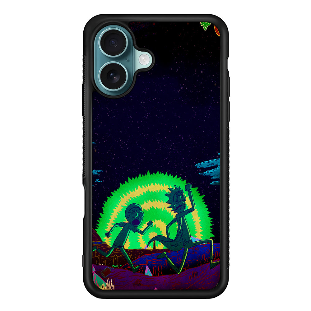 Rick and Morty Green Portal iPhone 16 Case - Altracase