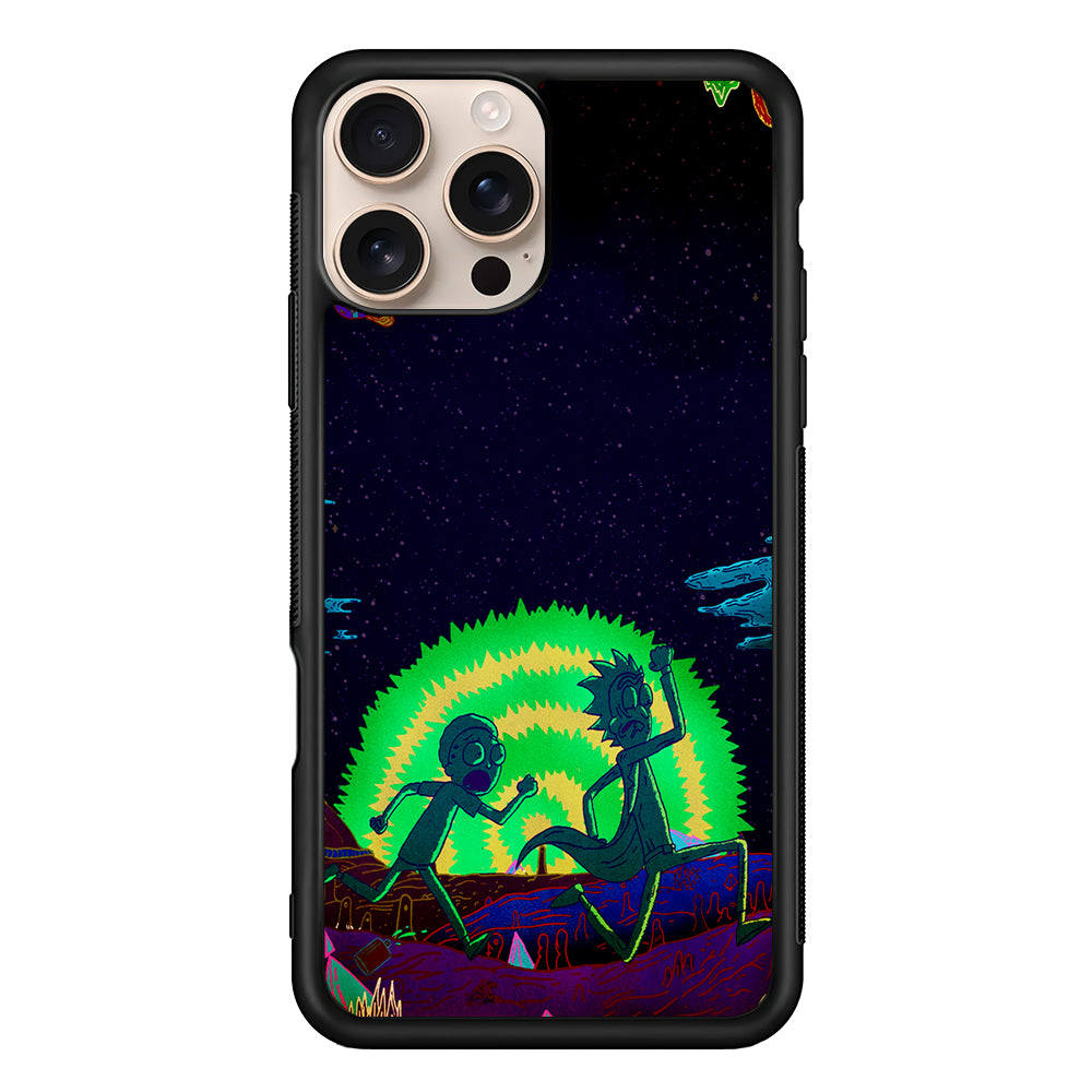Rick and Morty Green Portal iPhone 16 Pro Case - Altracase