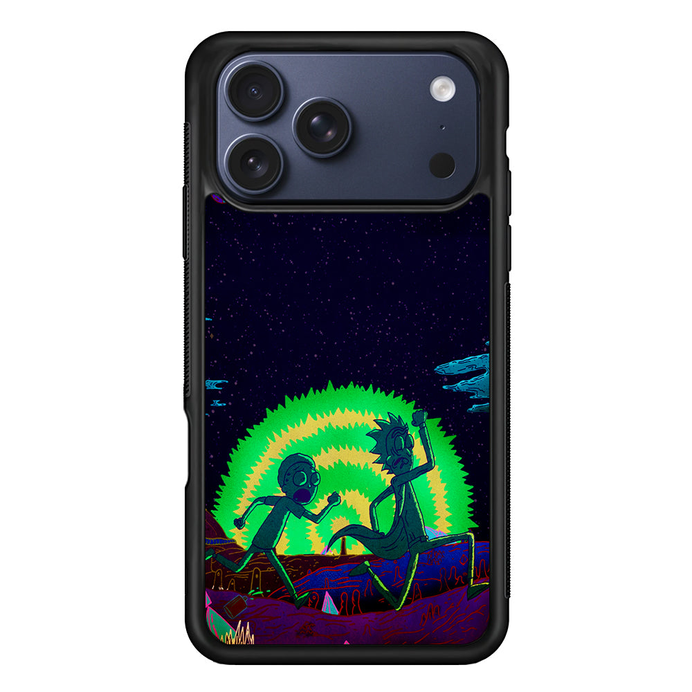 Rick and Morty Green Portal iPhone 17 Pro Case - Altracase