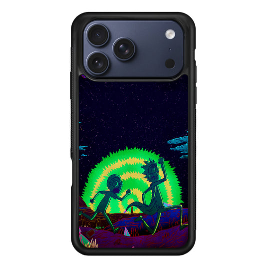 Rick and Morty Green Portal iPhone 17 Pro Case - Altracase