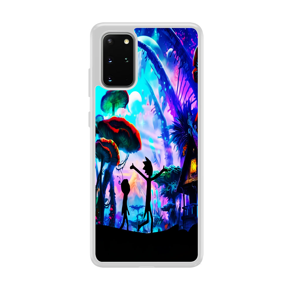 Rick and Morty Mushroom Forest Samsung Galaxy S20 Plus Case